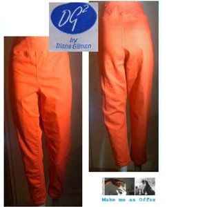 DG By Diane Gilman  Orange Stretch Pants XL